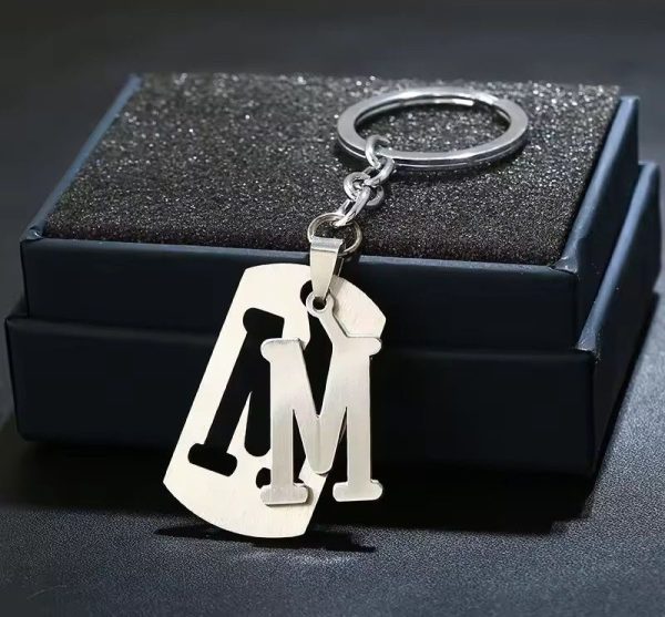Personalized Initial Letter Keychain – Custom A–Z Gift